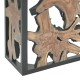 315-000005 Κονσόλα Donis Inart φυσικό-μαύρο μασίφ ξύλο teak 120x40x75εκ