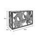 315-000005 Κονσόλα Donis Inart φυσικό-μαύρο μασίφ ξύλο teak 120x40x75εκ