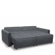 14210253 Καναπές Κρεβάτι Τριθέσιος ArteLibre SHELBY Γκρι 215x110x90cm Γκρι