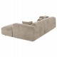 ΚΑΝΑΠΕΣ ΓΩΝΙΑ BRICKEN HM3275.01R ΜΠΕΖ ΥΦΑΣΜΑ 110-282x98-160x72Υεκ.