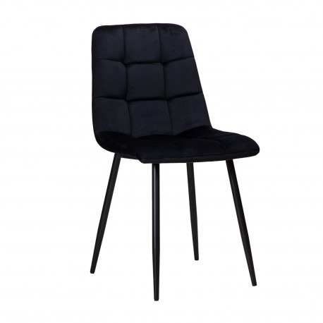 300-036 Καρέκλα Loris Μαύρο 46 x 54.5 x 89 46x54.5x89 εκ.