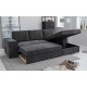 0011.NV18DGDX Corfu Γωνιακός καναπές κρεβάτι με αποθηκευτικό χώρο 271x163εκ. Γκρι Σκούρο Δεξιά Γωνία