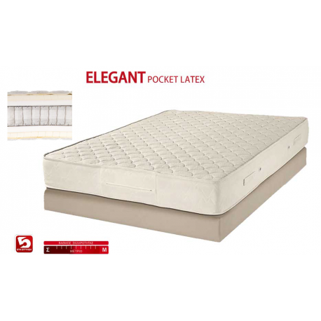 6654 KPS ΣΤΡΩΜΑ ELEGANT POCKET LATEX 100X200X29EK