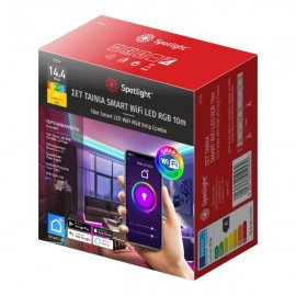 5134 ΣΕΤ ΤΑΙΝΙA LED RGB WiFi 12V ΣΤΕΓΑΝΗ 14.4W 10m