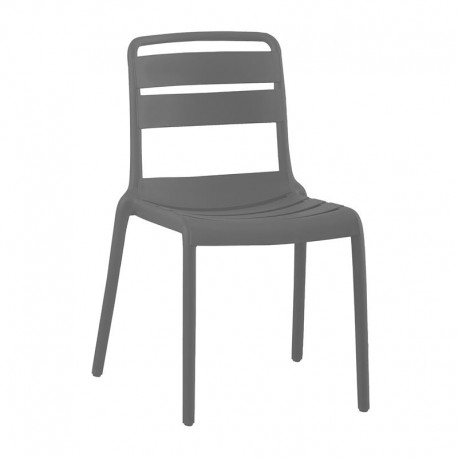 Ε3806,1W SERENATA Καρέκλα, Στοιβαζόμενη PP - UV Ανθρακί