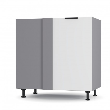 BC80822C02 Craft Κάτω Γωνιακό Ντουλάπι Λευκό 80x48x82cm