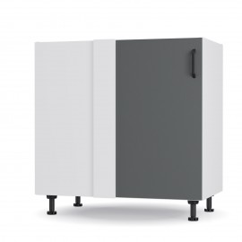 BC80822M03 Modest Κάτω Γωνιακό Ντουλάπι Ανθρακί 80x48x82εκ