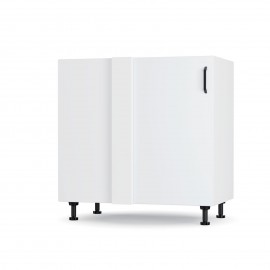 BC80822M02 Modest Κάτω Γωνιακό Ντουλάπι Λευκό 80x48x82cm