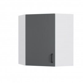WC6072M03 Modest Πάνω Ντουλάπι Γωνιακό Ανθρακί 60-60x30x72cm