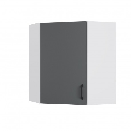 WC6072M03 Modest Πάνω Ντουλάπι Γωνιακό Ανθρακί 60-60x30x72cm