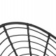 ΠΟΛΥΘΡΟΝΑ ΤΥΠΟΥ ΦΩΛΙΑ ΜΕΤΑΛΛΙΚΗ ALLEGRA HM5458.12 ΜΕ WICKER-ΜΑΥΡΟ 73x78x88Υεκ.