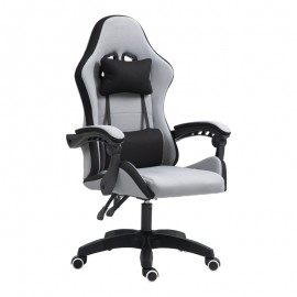 275-000015 Καρέκλα γραφείου gaming Gline pakoworld μαύρο-γκρι ύφασμα μαύρο pp 60x59x118εκ