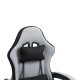 275-000015 Καρέκλα γραφείου gaming Gline pakoworld μαύρο-γκρι ύφασμα μαύρο pp 60x59x118εκ