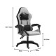 275-000015 Καρέκλα γραφείου gaming Gline pakoworld μαύρο-γκρι ύφασμα μαύρο pp 60x59x118εκ