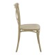 326-000016 Καρέκλα Crossie pakoworld pp σε απόχρωση cappucino 38x46.5x82εκ