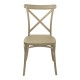 326-000016 Καρέκλα Crossie pakoworld pp σε απόχρωση cappucino 38x46.5x82εκ