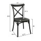 326-000016 Καρέκλα Crossie pakoworld pp σε απόχρωση cappucino 38x46.5x82εκ