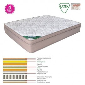 Ε2019,20 ΣΤΡΩΜΑ Memory Foam με Latex & Pocket Spring 55 Kg, Μονής Όψης (4)