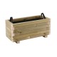 Ε2233 FLOWER POT WOOD Ζαρντινιέρα, Εμποτισμού Pine, Απόχρωση Φυσικό, 70x30x32cm