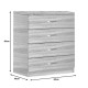 072-000078 Συρταριέρα Killian pakoworld  με 4 συρτάρια sonoma 80x40x80εκ