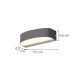 80204030 it-Lighting Caror - LED 9W 3CCT Up and Down Outdoor Light in Grey Color (80204030)