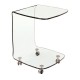 ΕΜ726 GLASSER Trolley Τραπεζάκι Βοηθητικό, Διάφανο Γυαλί 10mm (Συσκ.2)