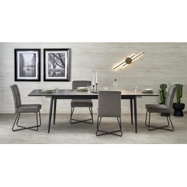 60-29282 CHARLES table grey marble / black