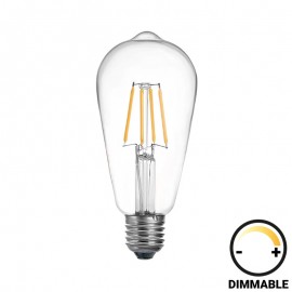 342-000079 Λαμπτήρας LED ST64 Bulb pakoworld dimmable 4W E27 clear