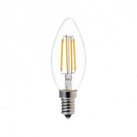 342-000087 Λαμπτήρας LED C35 Bulb pakoworld 4W 3000K E14 clear