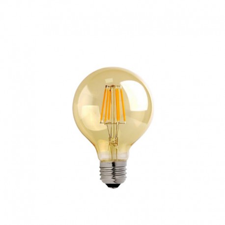 342-000070 Λαμπτήρας LED G80 Bulb pakoworld 4W E27 3000K 200-220V amber