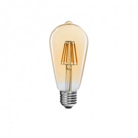 342-000078 Λαμπτήρας LED ST64 Bulb pakoworld 4W 3000K E27 amber