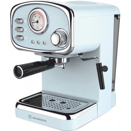 Morris R20809EMB Μηχανή Espresso 1100W Πίεσης 20bar Γαλάζια