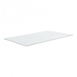 348-000011 Ανώστρωμα Casmeriane pakoworld roll pack λευκό ύφασμα-memory foam 150x200x5εκ