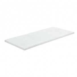 348-000008 Ανώστρωμα Casmeriane pakoworld roll pack λευκό ύφασμα-memory foam 100x200x5εκ