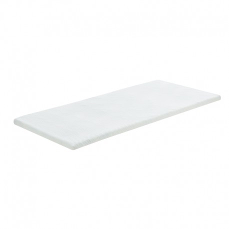 348-000008 Ανώστρωμα Casmeriane pakoworld roll pack λευκό ύφασμα-memory foam 100x200x5εκ