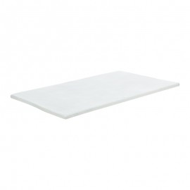 348-000010 Ανώστρωμα Casmeriane pakoworld roll pack λευκό ύφασμα-memory foam 140x200x5εκ