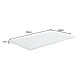 348-000010 Ανώστρωμα Casmeriane pakoworld roll pack λευκό ύφασμα-memory foam 140x200x5εκ