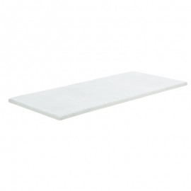 348-000009 Ανώστρωμα Casmeriane pakoworld roll pack λευκό ύφασμα-memory foam 120x200x5εκ