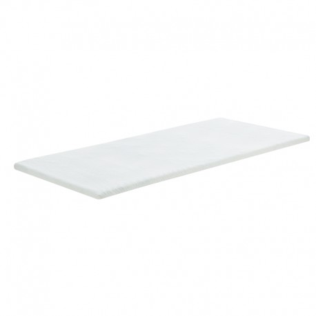 348-000009 Ανώστρωμα Casmeriane pakoworld roll pack λευκό ύφασμα-memory foam 120x200x5εκ