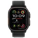 Apple Watch Ultra 2 2024 Titanium 49mm Αδιάβροχο με eSIM και Παλμογράφο (Black με Black Trail Loop (S/M))