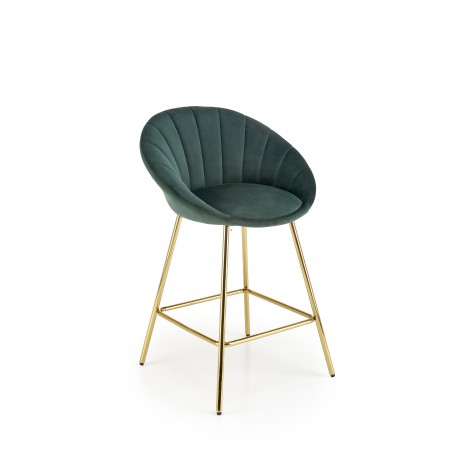 60-20783 H112 bar stool, d.green / gold DIOMMI V-CH-H/112-C.ZIELONY