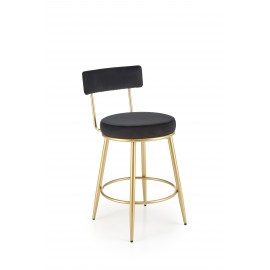 60-24901 H115 bar stool, black / gold