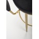 60-24901 H115 bar stool, black / gold