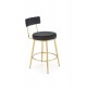 60-24901 H115 bar stool, black / gold