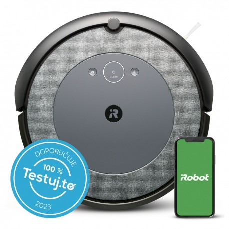 iRobot i517840 Roomba i5 Σκούπα Ρομπότ για Σκούπισμα & Σφουγγάρισμα με Χαρτογράφηση και Wi-Fi Μαύρη