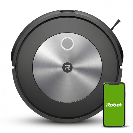 iRobot j557840 Roomba Combo j5 Σκούπα Ρομπότ για Σκούπισμα & Σφουγγάρισμα με Χαρτογράφηση και Wi-Fi Μαύρη