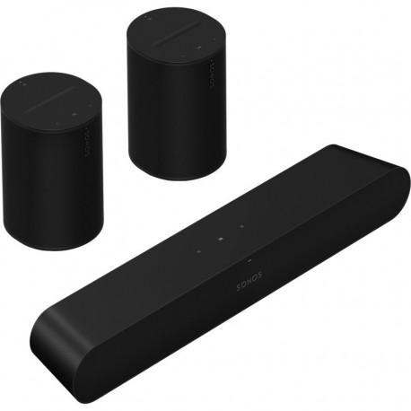 37210-1 + 37114-5 Sonos Σετ Ηχείων Home Cinema Era 100 Surround Set with Ray Black