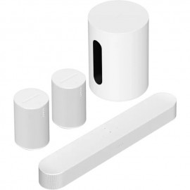 Sonos Σετ Ηχείων Home Cinema 5.1 Immersive Set Ray + 2xEra 100 + SUB Mini Ενσωματωμένο WiFi Dolby Atmos White με Ασύρματα Ηχεία