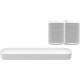 37208 + 37100 Sonos Σετ Ηχείων Home Cinema 5.0 Surround Set White Beam & 2x One SL