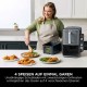 Ninja SL400EU Air Fryer με Διπλό Αποσπώμενο Κάδο 9.5lt Γκρι